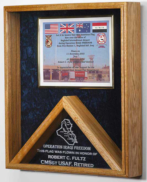 Flag and certificate Display Case www militaryawardscases com